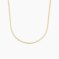 14K Gold Shimmering Twisted Chain Necklace
