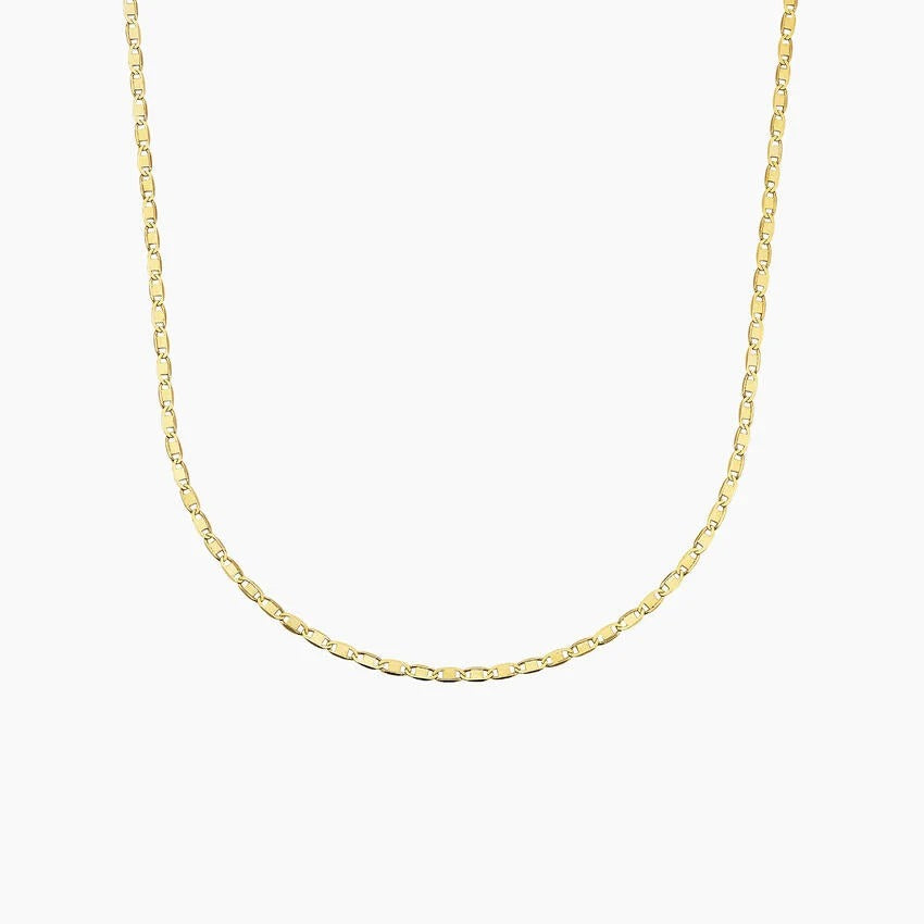 14K Gold Shimmering Twisted Chain Necklace
