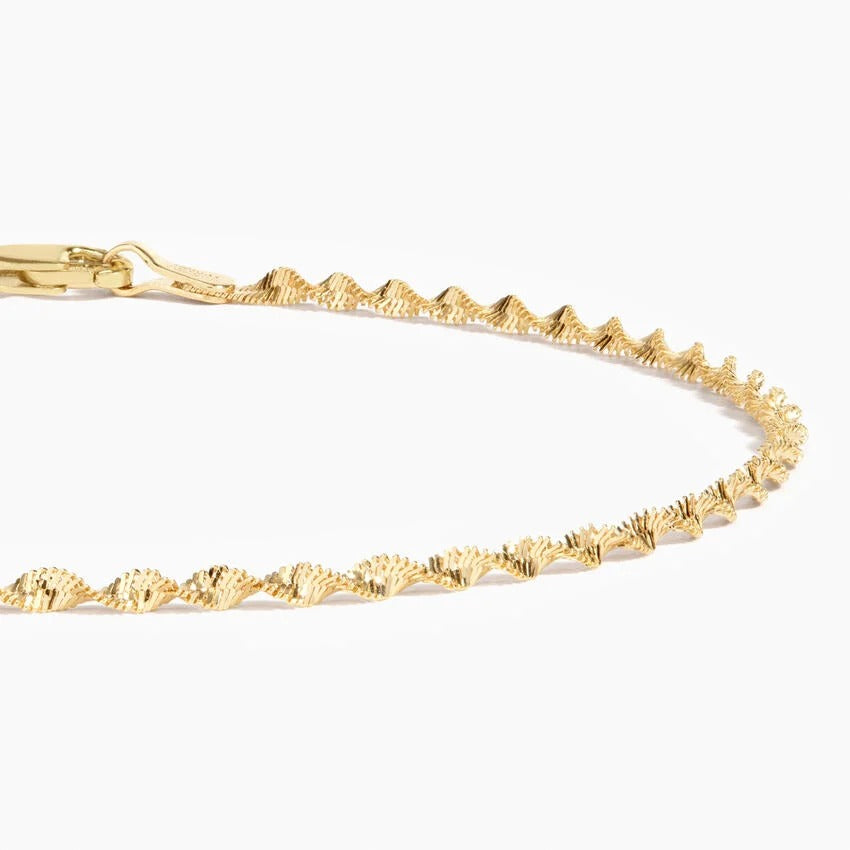 Thin Twisted Bracelet In 14k Yellow Gold